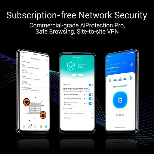 MESH-система ASUS WiFi-Mesh ZenWiFi BT10 BE25000, 1x10GE LAN, 1xGE WAN/LAN, 1x10GE LAN, 1xUSB 3.0, 3мод, білий (90IG08Y0-MO3C20) - фото 13