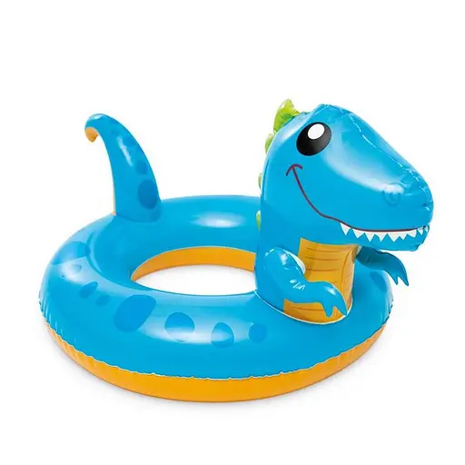 Детский надувной круг Динозаврик 59221(Blue) размер 81х58 см