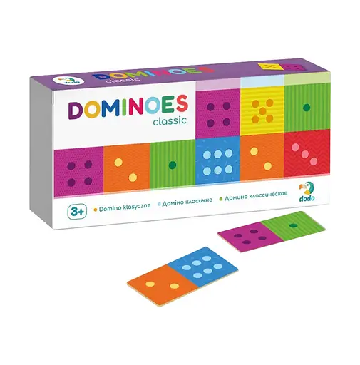Настольная игра Домино Классическое DoDo 300225, 28 карточек