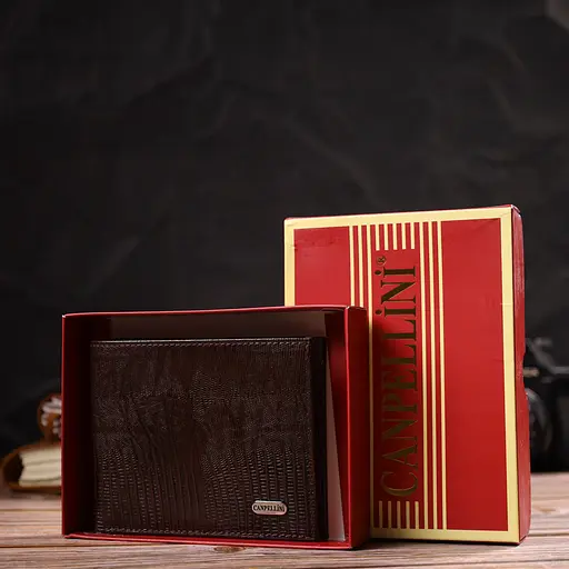 Мужской кожаный кошелек Canpellini 12.5х9.5х2 см acs0025638 - фото 8