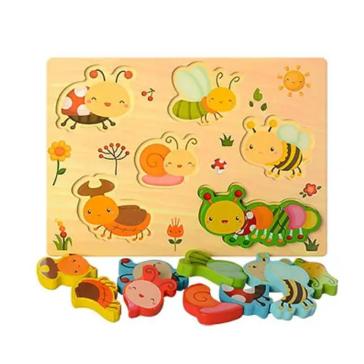 Дерев’яна іграшка Рамка-вкладиш, 30x22x1.5 см, MD1186 (В асортименті)