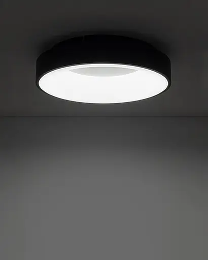 Світильник стельовий Nowodvorski 11210 Nikki Round LED 1x32W 4000K 2700Lm IP20 чорний - фото 2