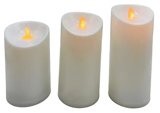 Свічка світлодіодна воскова фігурна, 7.5 см, з імітацією живого полум’я