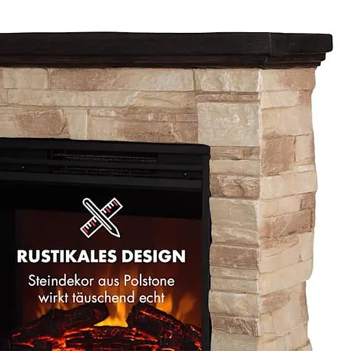 Електричний камін Klarstein Kaprun 1800 Вт (10032596) - фото 2