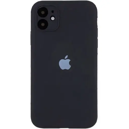 Чохол Epik Silicone Case Full Camera Protective (AA) для Apple iPhone 12 (6.1) Чорний/Black - фото 1