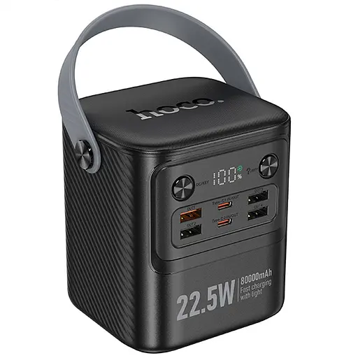 Портативное ЗУ Power Bank Hoco J152 Tough 22.5W+PD20W 80000 mAh Black