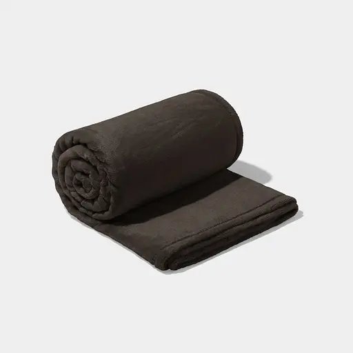 Плед LeLit велсофт гладкокрашеный 200х220 см серо-коричневый PL-0003 (le2000000340319) - фото 2