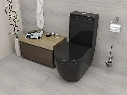 Унитаз-компакт Newark Modern Rimless 3822B NEW черный, Черный - фото 3