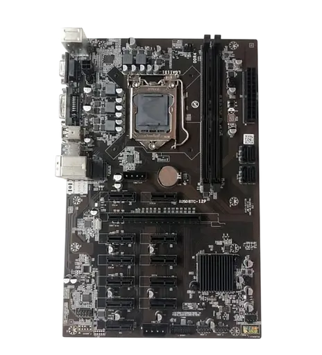 Материнская плата Lapsaipc B250 BTC-12P LGA 1151v1 (B250 BTC-12P) Б/У - фото 1