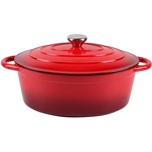 Гусятница (ростер) чугунная Ringel Essen с крышкой 4.5 л (30х23 см) (RG-2308-30)