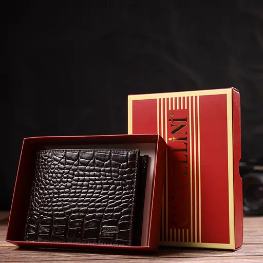 Мужской кожаный кошелек Canpellini 12.5х9.5х2 см acs0025637 - фото 8