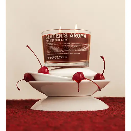 Ароматична свічка Sister`s Aroma Drunk Cherry 150 г - фото 2