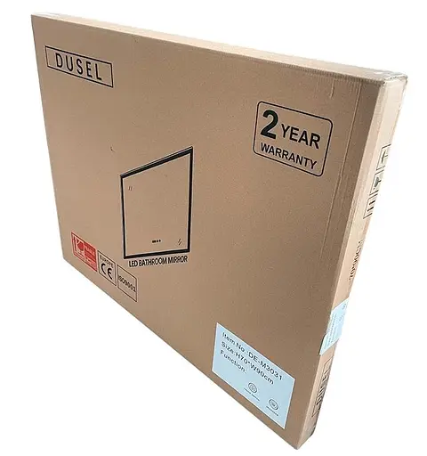 Дзеркало Dusel DE-M3031 75x100 з годинником і Bluetooth, Білий - фото 3