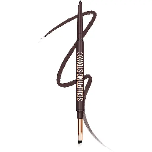 Автоматичний олівець 2-в-1 з пензликом для повік Maybelline New York Sculpting Stix Smooth espresso 0.7 г - фото 1
