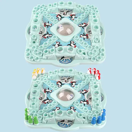 Настольная интерактивная игра Ummi 707-36 Игра «Pop N Drop» с пингвинами, синяя - фото 4