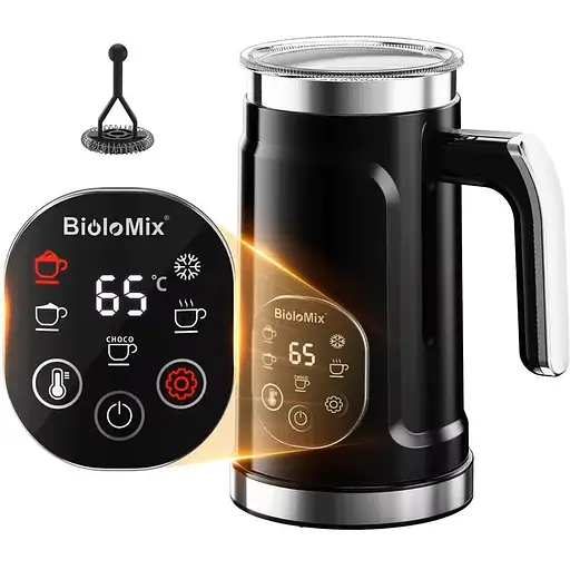 Капучинатор (піноутворювач для молока) Biolomix BMF102E Чорний - фото 3