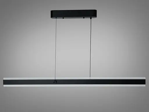 Люстра подвесная LED Diasha черная 58 Вт 10 м² - фото 3