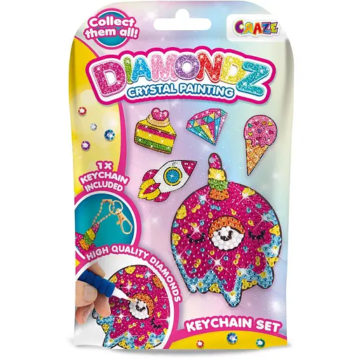 Набір для створення брелка зі стразами Craze Diamondz в асортименті (48351) - фото 2