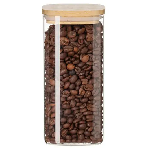 Банка для зберігання Ardesto Midori скло 700 мл квадратна прозора (AR1370BBS)