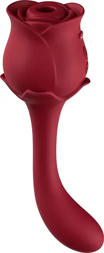 Вакуумний стимулятор клітора з вібрацією B - Series Joy Boss Series Rose бордовий - фото 6