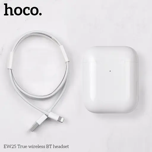 Бездротові навушники Hoco EW25 TWS з мікрофоном, Bluetooth 5.3, білі - фото 3