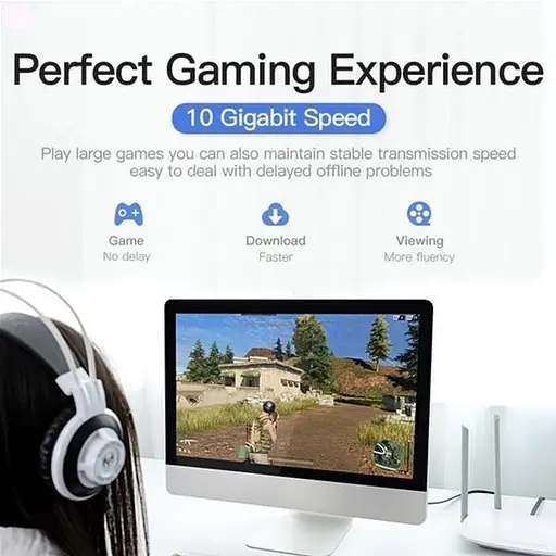 Патч-корд Vention CAT7 SSTP Ethernet, 1.5 м, чорний (ICABG) - фото 6