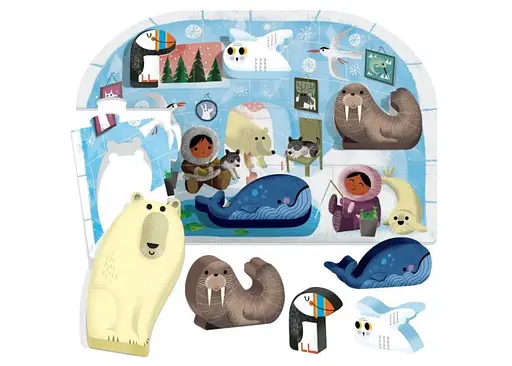 Настільна гра Headu Мій перший пазл Монтессорі. Полярний світ (First Puzzle Montessori. The Polar world) (MU24711) - фото 2