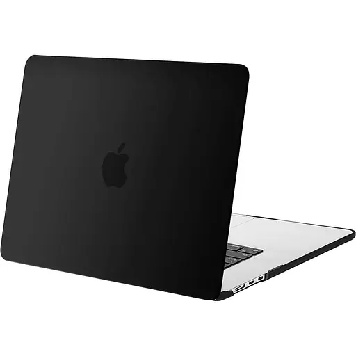 Пластиковая накладка (верх и низ) Hardshell Case для Apple MacBook Air 15.3" M2 A2941 2023 Matte Black [98200]