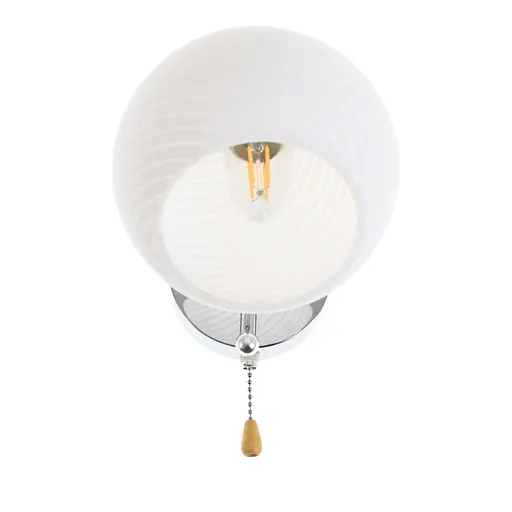 Бра Brille LK-651W/1 E27 CH настенное накладное в спальню - фото 6