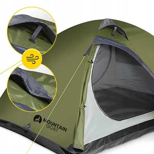 Намет туристичний Mountain Goat Prime Duo 2-місний Olive (P-5905973406567) - фото 3