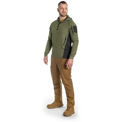 Кофта тактична Helikon-Tex RANGE HOODIE TopCool оливковий L - фото 2