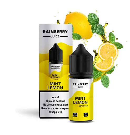 Набір компонентів для самозамісу сольової заправки Flavorlab Rainberry Juice 30 мл Mint Lemon М'ята Лимон, 0-50 мг (17682) - фото 3