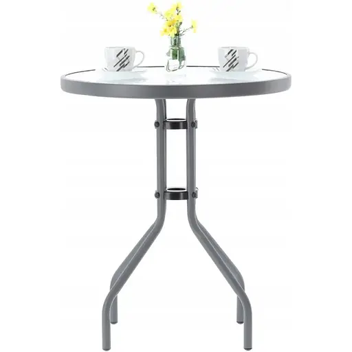 Садові меблі Chomik Bistro стіл та 2 стільці сірий - фото 6