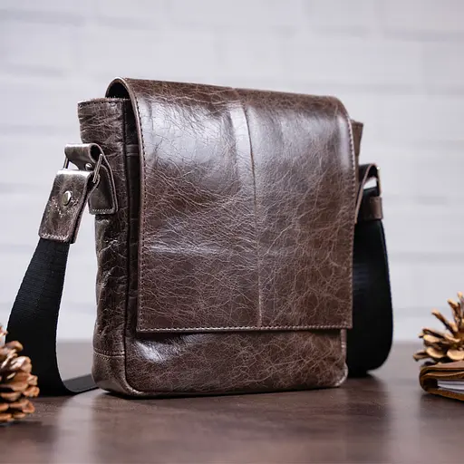 Шкіряна чоловіча сумка SHVIGEL 18х18х6 см sum0023515 - фото 6