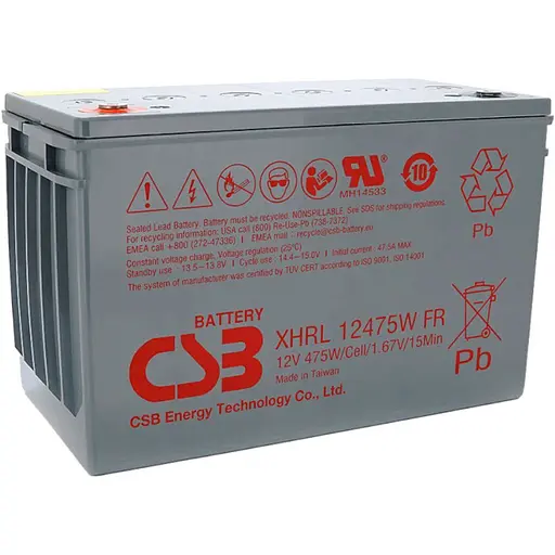 Аккумулятор CSB AGM 12V (12V/118.8Ah/1425.6Wh) (XHRL12475WFR) [154020] - фото 2