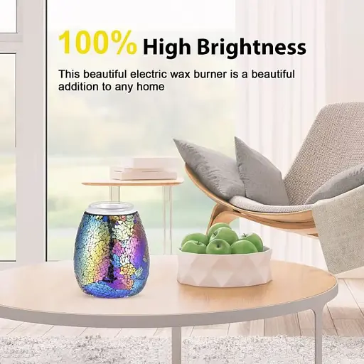 Електричний ароматичний пальник, сенсорний пальник для розплаву зі знімним скляним верхнім підносом - фото 3