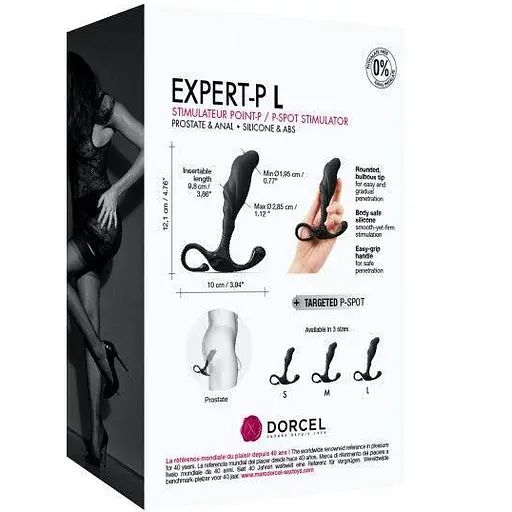 Ручний масажер простати Dorcel Expert P розмір L ергономічний - фото 6