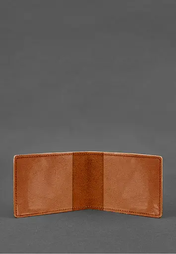 Кожаная обложка для удостоверения министерства обороны светло-коричневая Crazy Horse - фото 4