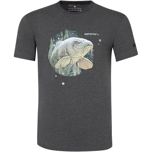 Футболка Brain GrumpyCarp L Dark grey melange