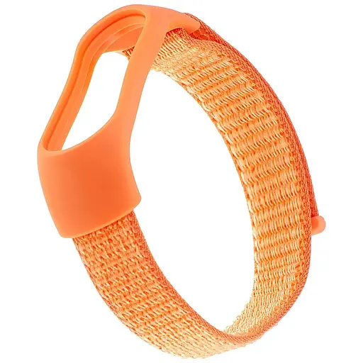 Ремінець Nylon Mi Band 3/4/5/6/7 Помаранчевий - фото 1