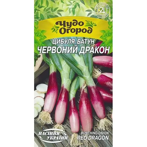 Насіння Цибуля-батун Насіння України Червоний дракон 0.25 г (663450)