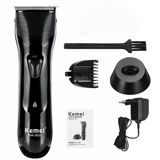 Машинка для стрижки волосся Kemei Km-5025 професійна акумуляторна - фото 7