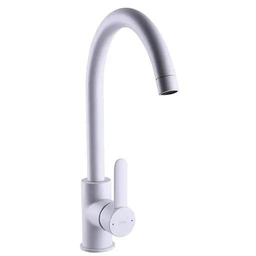 Смеситель для кухни Topaz Corsica TC 8809-H48-W-S Белый матовый - фото 1