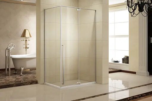 Душевая кабина прямоугольная Imprese Vaclav 120x80 распашная прозрачное стекло 8 мм с покрытием Easy clean без поддона хром s6408612R, Правая, прозрачная, хром - фото 2