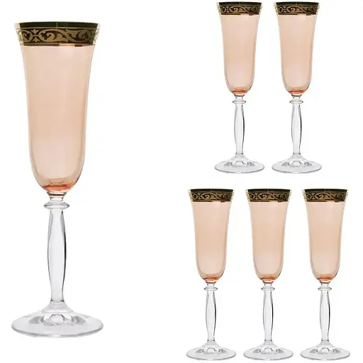 Набір келихів для шампанського Lora Санні 190 мл 6 шт. NGC26SETCHAMP