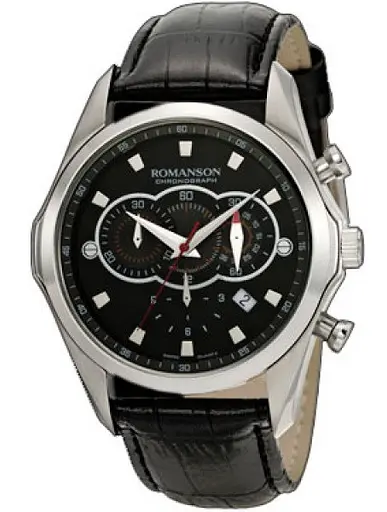 Часы Romanson TL3207HMWH BK кварц. Chronograpaph