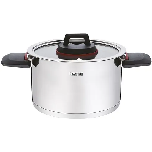 Кастрюля Fissman Pauline со стеклянной крышкой 2.5 л (5228)