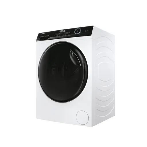 Стирально-сушильная машина Haier фронтальная 9(6) кг 1400 A 60 см дисплей пара инвертор люк черный прямой привод белый - фото 2