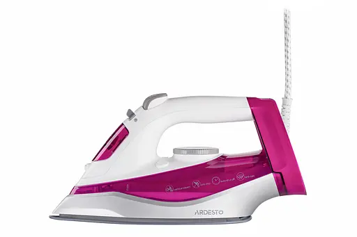 ARDESTO Утюг IR-C2230-BUR, 2200Вт, 300мл, паровой удар, керам. подошва, малиновый - фото 4
