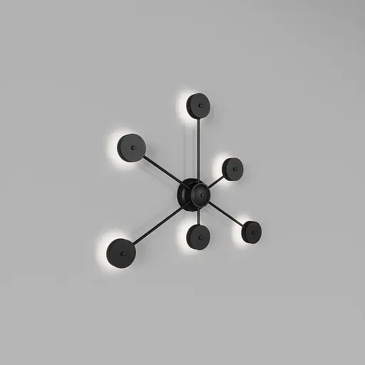 Настінний світильник SV0036-6 BK 3000К - фото 1